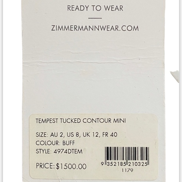Zimmermann Unbridled Tempest Tucked Contour Dress - Picture 12 of 13